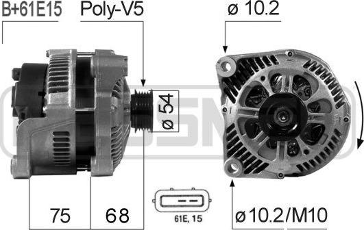 ERA 210669 - Alternator furqanavto.az