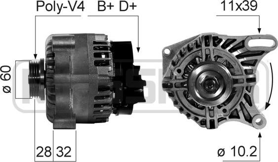 ERA 210666 - Alternator furqanavto.az