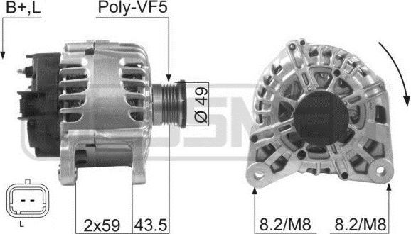 ERA 210056 - Alternator furqanavto.az