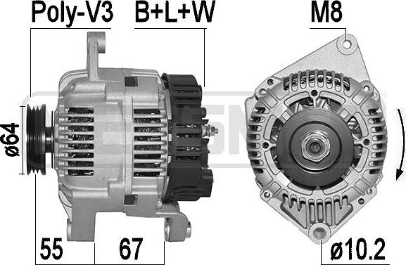 ERA 210166R - Alternator furqanavto.az