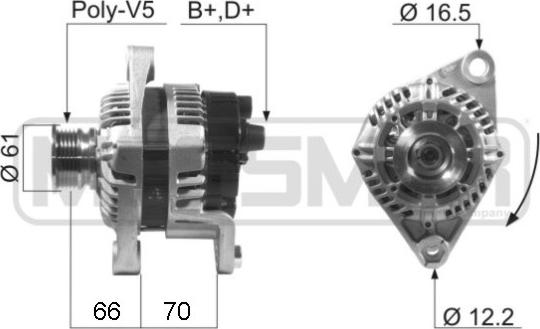 ERA 210254 - Alternator furqanavto.az