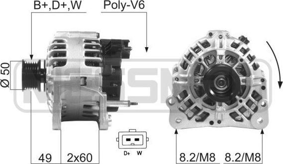 ERA 210224R - Alternator furqanavto.az