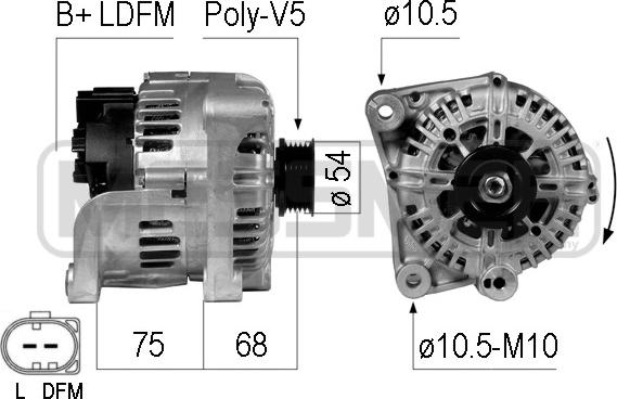 ERA 210736 - Alternator furqanavto.az