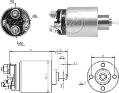 ERA 227942 - Solenoid açarı, başlanğıc furqanavto.az