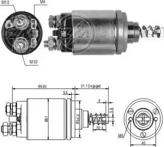 ERA 227446 - Solenoid açarı, başlanğıc furqanavto.az