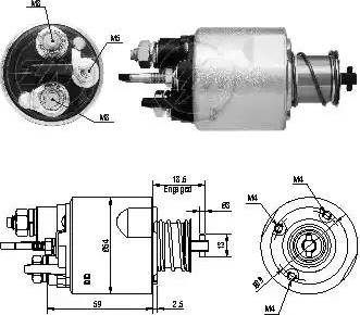 ERA 227460 - Solenoid açarı, başlanğıc furqanavto.az