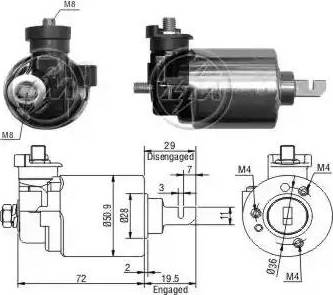 ERA 227540 - Solenoid açarı, başlanğıc furqanavto.az