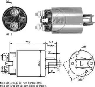 ERA 227505 - Solenoid açarı, başlanğıc furqanavto.az