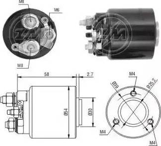 ERA 227514 - Solenoid açarı, başlanğıc furqanavto.az