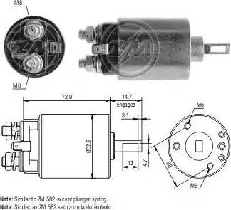 ERA 227644 - Solenoid açarı, başlanğıc furqanavto.az