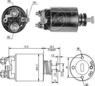 ERA 227657 - Solenoid açarı, başlanğıc furqanavto.az