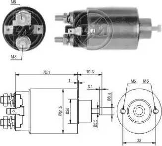 ERA 227669 - Solenoid açarı, başlanğıc furqanavto.az