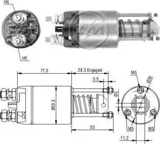 ERA 227605 - Solenoid açarı, başlanğıc furqanavto.az