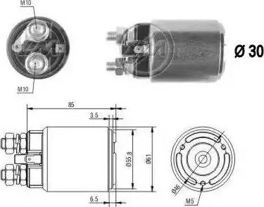 ERA 227610 - Solenoid açarı, başlanğıc furqanavto.az