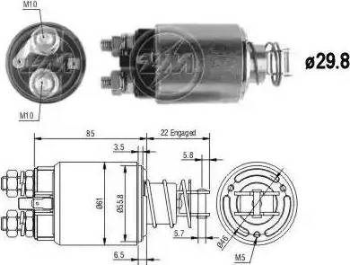 ERA 227611 - Solenoid açarı, başlanğıc furqanavto.az