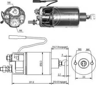 ERA 227618 - Solenoid açarı, başlanğıc furqanavto.az