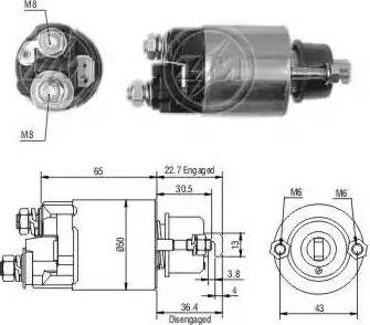 ERA 227681 - Solenoid açarı, başlanğıc furqanavto.az