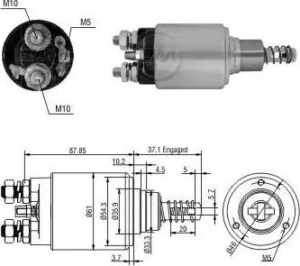 ERA 227091 - Solenoid açarı, başlanğıc furqanavto.az