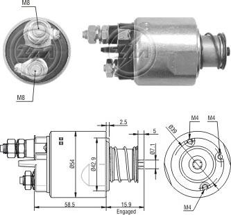 ERA 227059 - Solenoid açarı, başlanğıc furqanavto.az