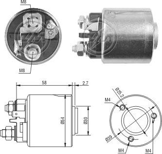 ERA 227056 - Solenoid açarı, başlanğıc furqanavto.az