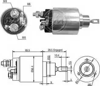 ERA 227052 - Solenoid açarı, başlanğıc furqanavto.az