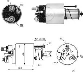 ERA 227060 - Solenoid açarı, başlanğıc furqanavto.az