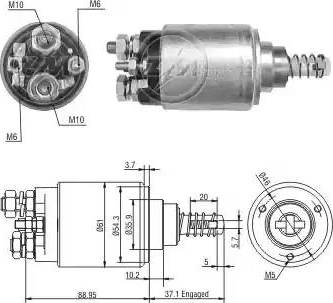 ERA 227087 - Solenoid açarı, başlanğıc furqanavto.az