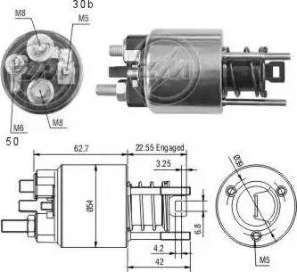 ERA 227151 - Solenoid açarı, başlanğıc furqanavto.az