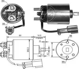 ERA 227106 - Solenoid açarı, başlanğıc furqanavto.az