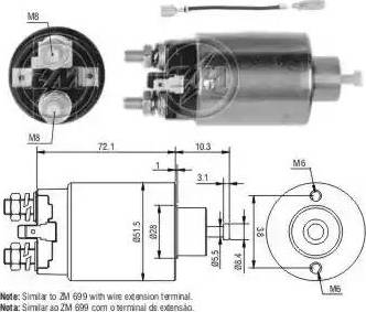 ERA 227101 - Solenoid açarı, başlanğıc furqanavto.az