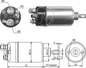 ERA 227182 - Solenoid açarı, başlanğıc furqanavto.az