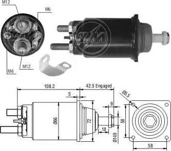 ERA 227809 - Solenoid açarı, başlanğıc furqanavto.az