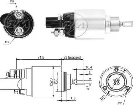 ERA 227812 - Solenoid açarı, başlanğıc furqanavto.az