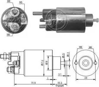 ERA 227888 - Solenoid açarı, başlanğıc furqanavto.az