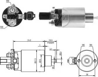 ERA 227346 - Solenoid açarı, başlanğıc furqanavto.az