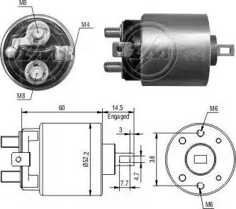 ERA 227301 - Solenoid açarı, başlanğıc furqanavto.az