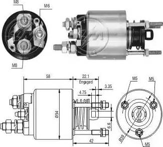 ERA 227240 - Solenoid açarı, başlanğıc furqanavto.az