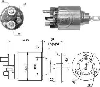 ERA 227255 - Solenoid açarı, başlanğıc furqanavto.az