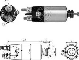 ERA 227205 - Solenoid açarı, başlanğıc furqanavto.az