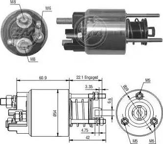 ERA 227281 - Solenoid açarı, başlanğıc furqanavto.az