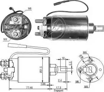 ERA 227785 - Solenoid açarı, başlanğıc furqanavto.az