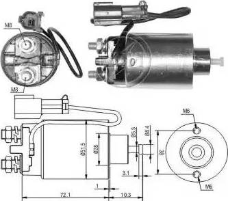 ERA 227781 - Solenoid açarı, başlanğıc furqanavto.az