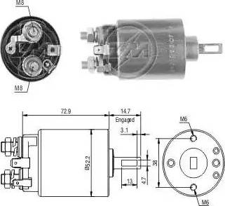 ERA 227773 - Solenoid açarı, başlanğıc furqanavto.az