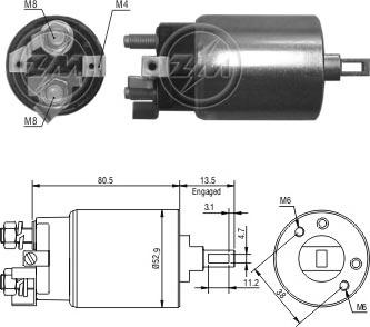 ERA ZM981 - Solenoid açarı, başlanğıc furqanavto.az