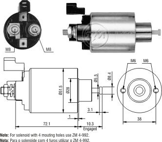 ERA ZM4992 - Solenoid açarı, başlanğıc furqanavto.az