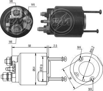 ERA ZM495 - Solenoid açarı, başlanğıc furqanavto.az