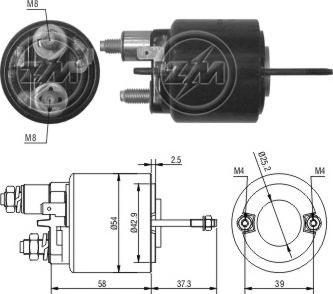 ERA ZM493 - Solenoid açarı, başlanğıc furqanavto.az