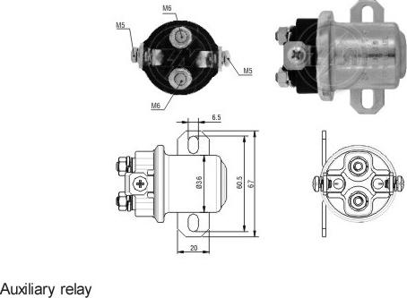 ERA ZM4407 - Solenoid açarı, başlanğıc furqanavto.az