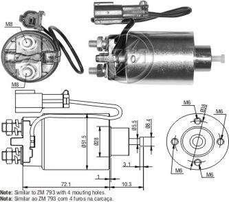 ERA ZM4793 - Solenoid açarı, başlanğıc furqanavto.az