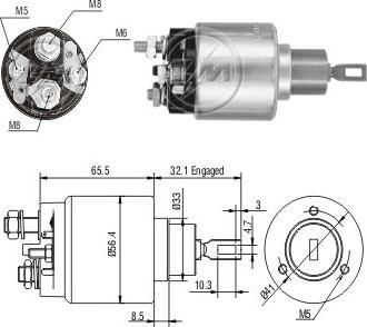 ERA ZM475 - Solenoid açarı, başlanğıc furqanavto.az